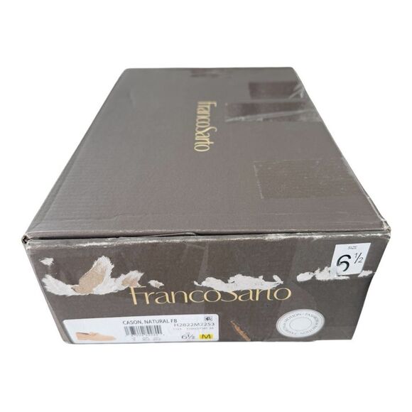 Franco Sarto Cason Natural Tan Canvas Loafers Women’s Size 6.5 Medium - Picture 11 of 12